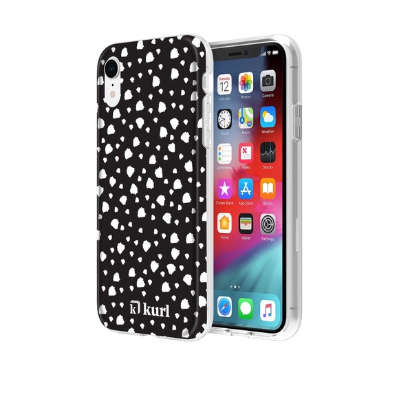 kurl iPhone XR Printed Fashion Case - Organic Dots Design - Picture 2 of 8